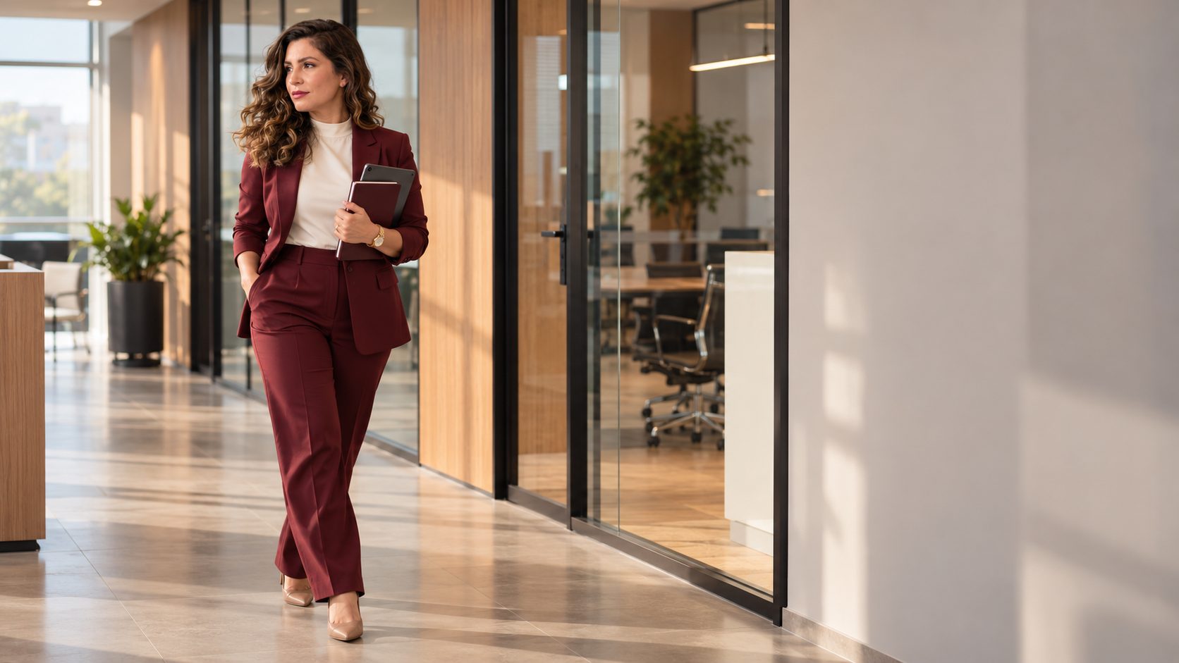 Daiana Russo em ambiente corporativo